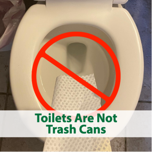 Toilets Are Not Trash Cans