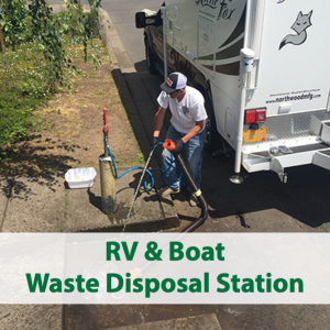 RV and Boats Waste Disposal Station; click for information
