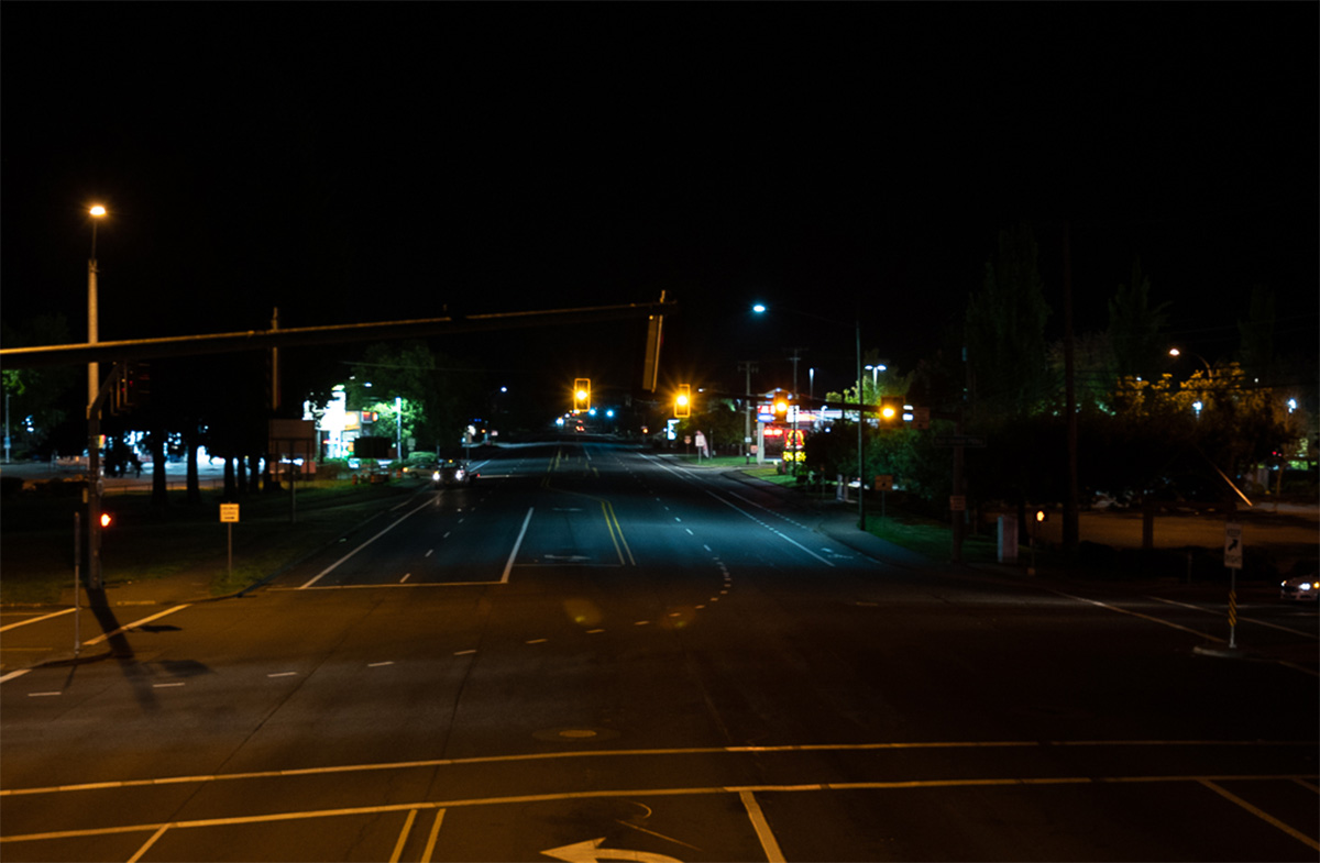 Main Street Lighting - Before and After - City of Springfield Oregon