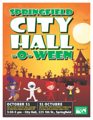 2023 City Hall-O-Ween event poster